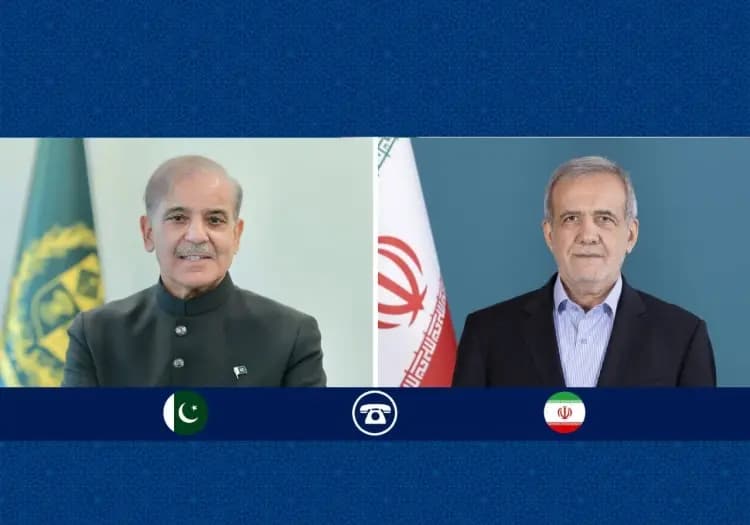 گفت‌وگوی تلفنی پزشکیان و نخست‌وزیر پاکستان/ رئیس‌جمهور: ایران از هر اقدام و کوششی برای ایجاد صلح پایدار میان اسلام‌آباد و دهلی‌نو استقبال می‌کند/ شهباز شریف: معتقد هستیم که گفت‌و‌گو راه‌حل منازعات است، نه درگیری؛ جنگ منجر به صلح پایدار نخواهد شد