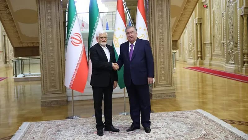 دیدار معاون اول رئیس‌جمهور ایران با رئیس‌جمهور تاجیکستان