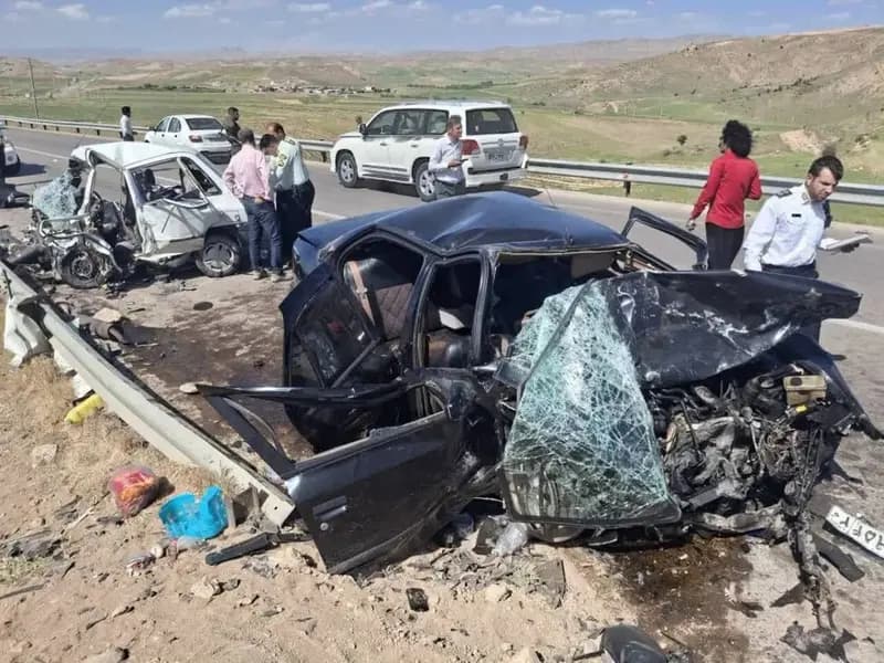 تصادف مرگبار در محور باغملک به صیدون با یک کشته و ۴ مصدوم