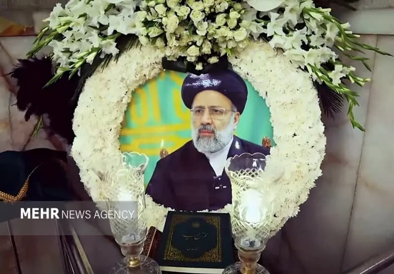 حضور رئیس قوه قضاییه بر مزار شهید رئیسی