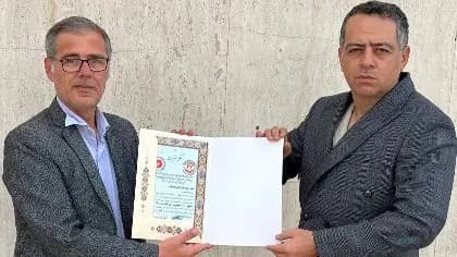 مدال نقره آسیا بر سینه امیریان