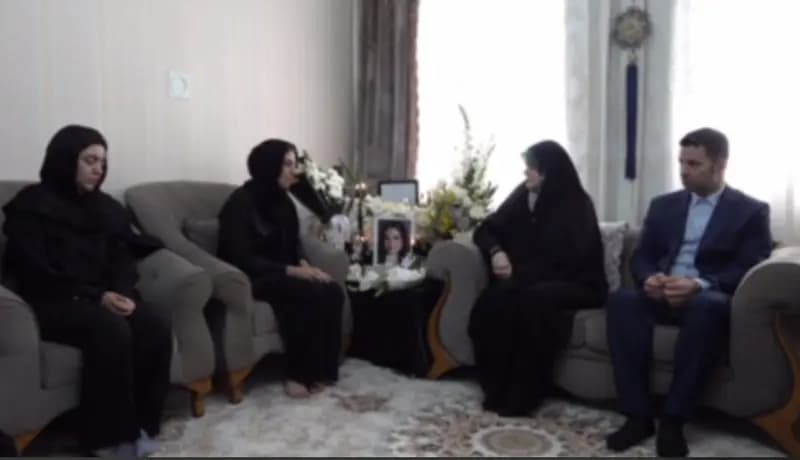 ویدیو| همدردی زهرا پزشکیان از خانواده الهه حسین‌نژاد