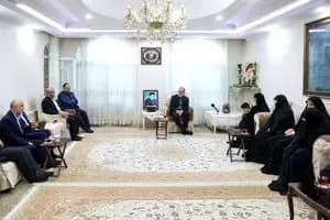 دیدار رئیس‌جمهور پزشکیان با خانواده شهدای خدمت