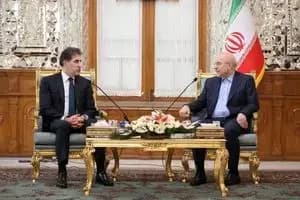 دیدار رئیس اقلیم کردستان عراق با رئیس مجلس
