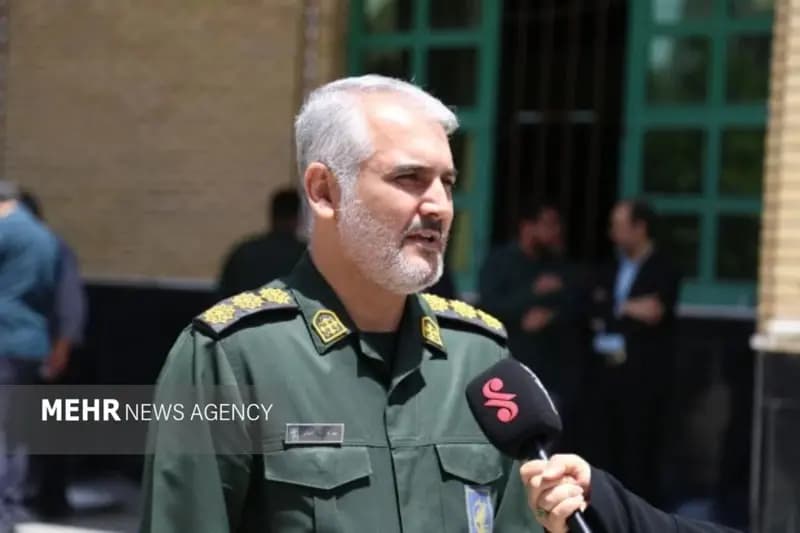 مصاحبه فرمانده سپاه ورامین در راهپیمایی ۱۵ خرداد
