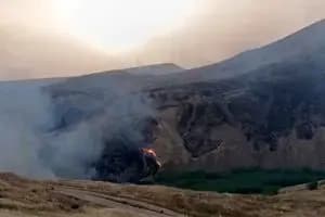 مراتع مرزی سرپل ذهاب در آتش سوخت؛ عملیات مهار آغاز شد