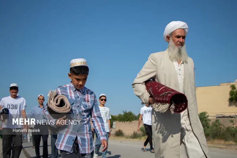 اقامه نماز عید قربان در بندرترکمن