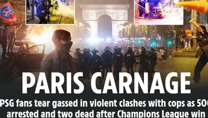 شب خونین پاریس: جشن قهرمانی PSG به فاجعه انجامید