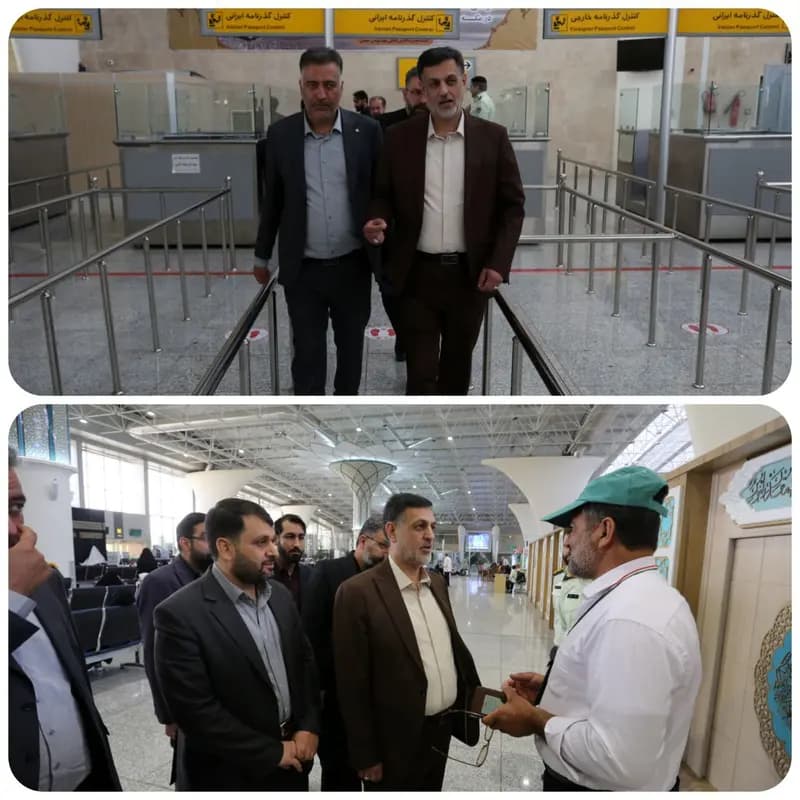 بازدید سرزده دادستان اصفهان از فرودگاه بین‌المللی شهید بهشتی اصفهان همزمان با سفر زائرین ایرانی به عربستان