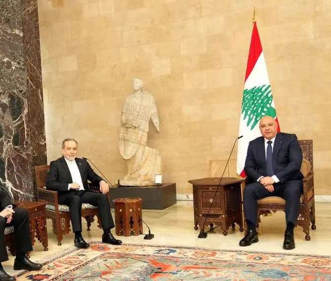 عراقچی با رئیس جمهور لبنان دیدار و گفتگو کرد / عکس