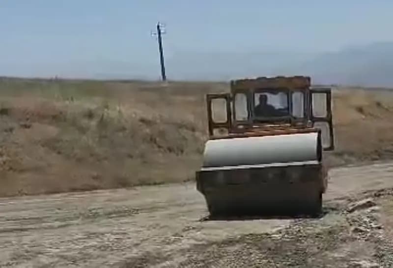 تسطیح جاده «روستای گوره‌دار» از توابع بانه