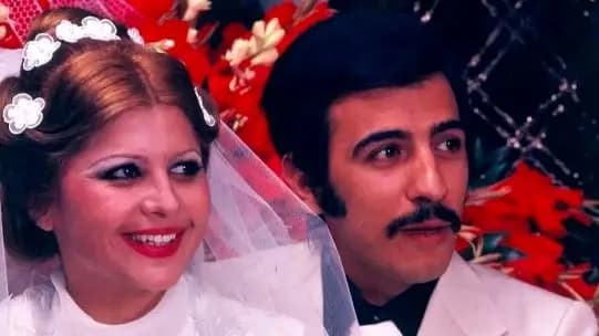 تصاویر؛ آبان ۱۳۵۰: جشن ازدواج علی حاتمی و زری خوشکام