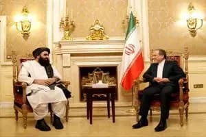 دیدار وزیر خارجه حکومت سرپرست افغانستان با عراقچی