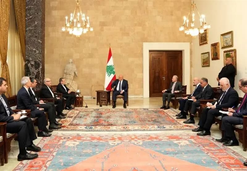 تاکید رئیس جمهور لبنان بر توسعه روابط دوستانه با ایران