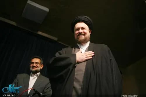 تصاویر تجدید میثاق عراقچی با آرمان های امام در کنار سیدحسن خمینی/ چه افراد دیگری حضور داشتند؟