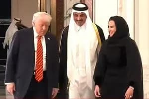 ادعای عجیب رسانه‌های عربی درباره زن امیر قطر در دیدار با ترامپ/ ویدئو

