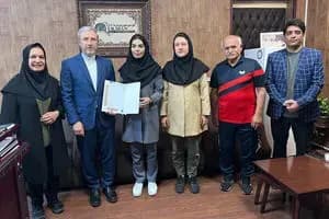 برتری تیم امید هاکی روی یخ بانوان ایران مقابل امارات