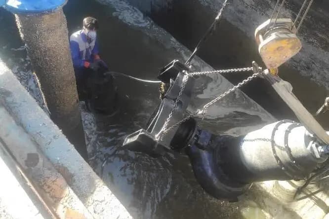 ایستگاه پمپاژ اصلی فاضلاب بوشهر تعمیر شد