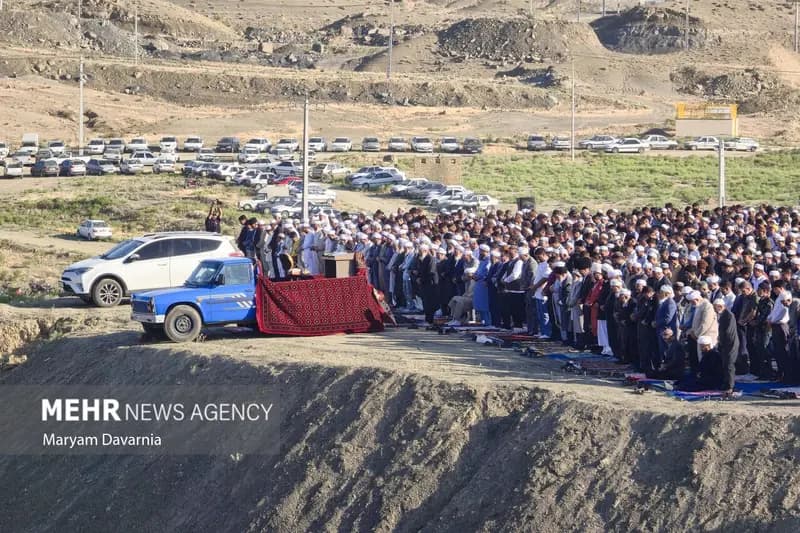 نماز عید قربان در جرگلان خراسان شمالی